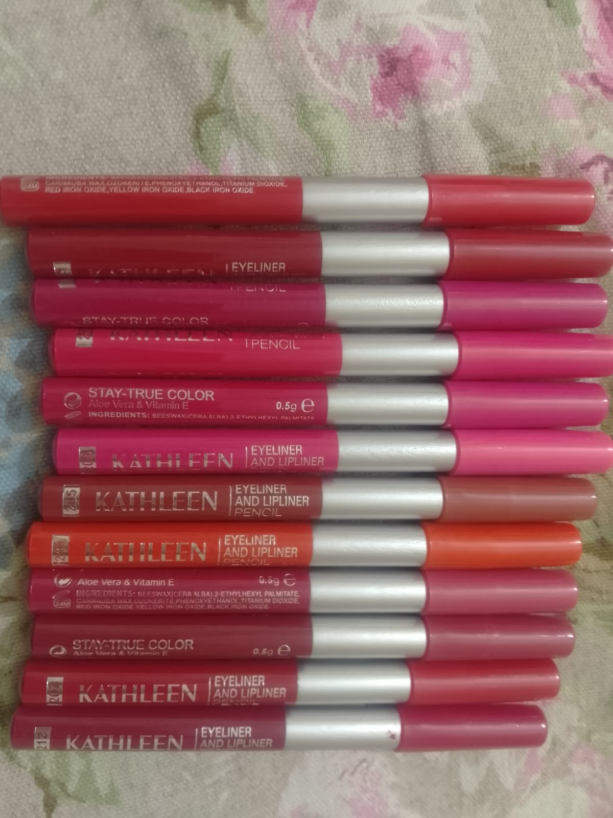 Kathleen High Pigmented Lip Pencil – Smooth Creamy Texture | Multicolor Shades | Pack of 6
