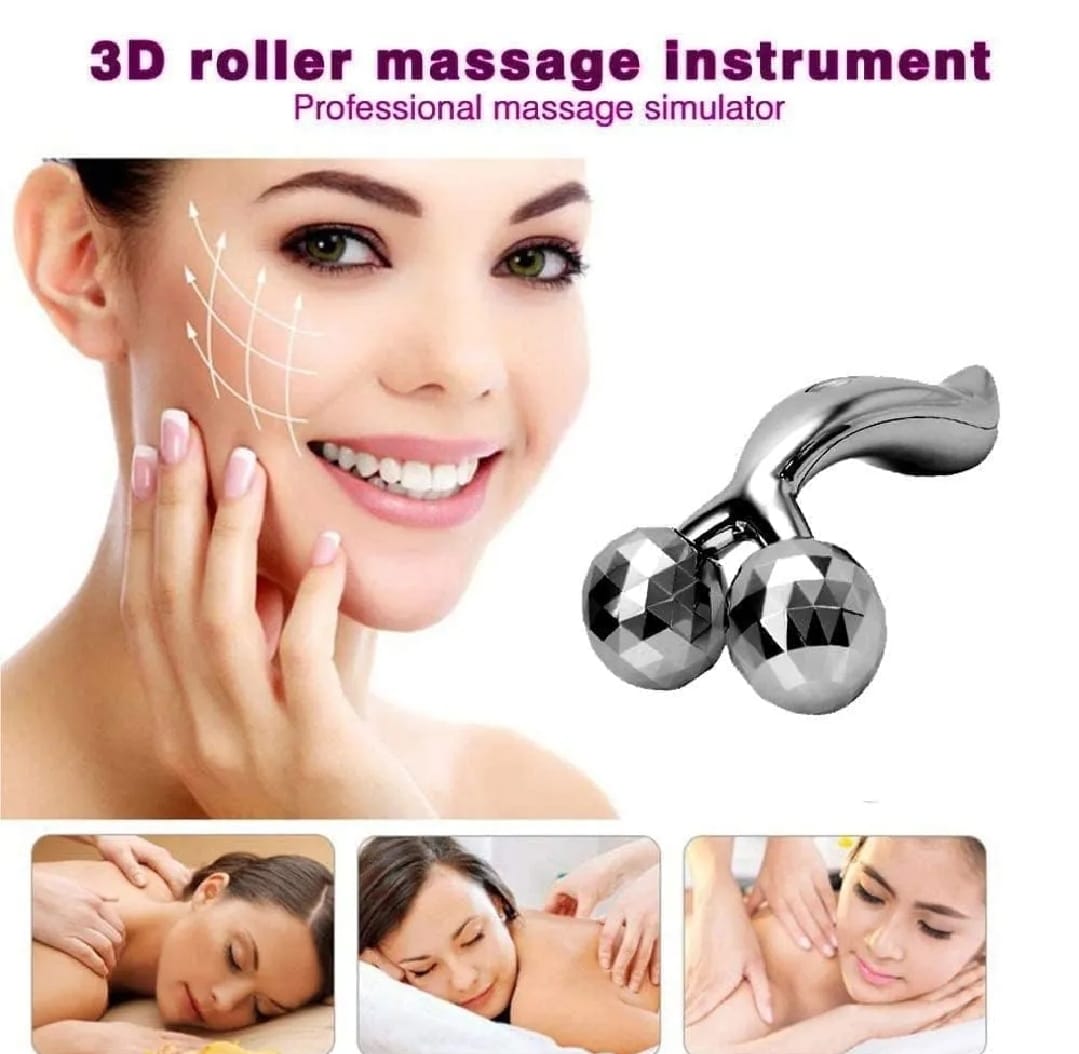 “3D Y-Shape Facial Massager Roller – Face Lift, Skin Tightening & Puffiness Reduction Tool”