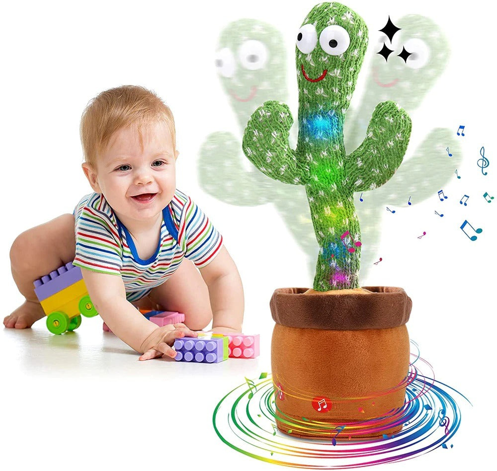 Dancing Cactus Toy for Kids – Talking & Singing Plush Cactus | Interactive Mimic Toy | Battery Operated Fun Toy for Toddlers
